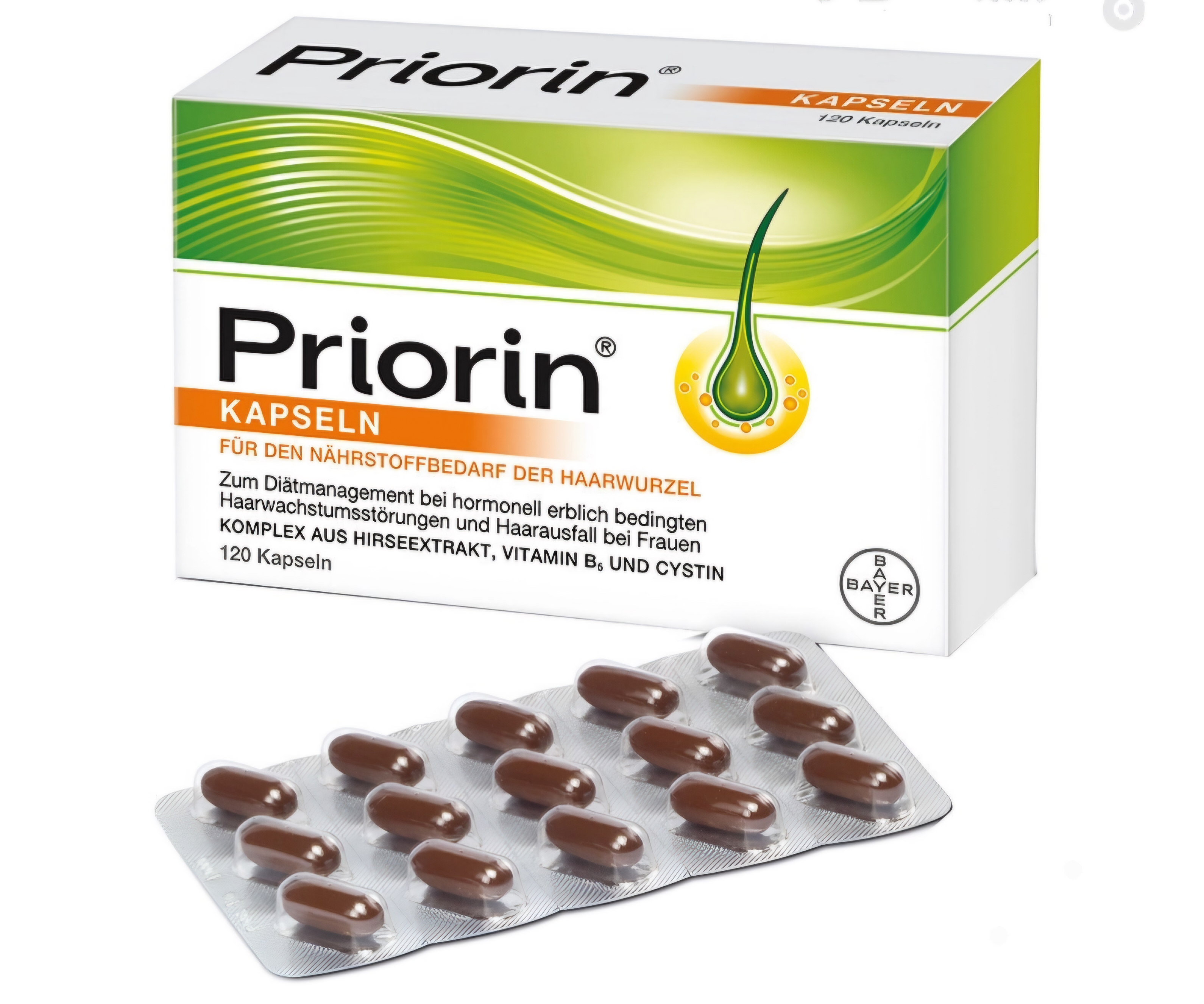 قرص ضد ریزش مو و تقویت مو پریورین (priorin) اورجینال