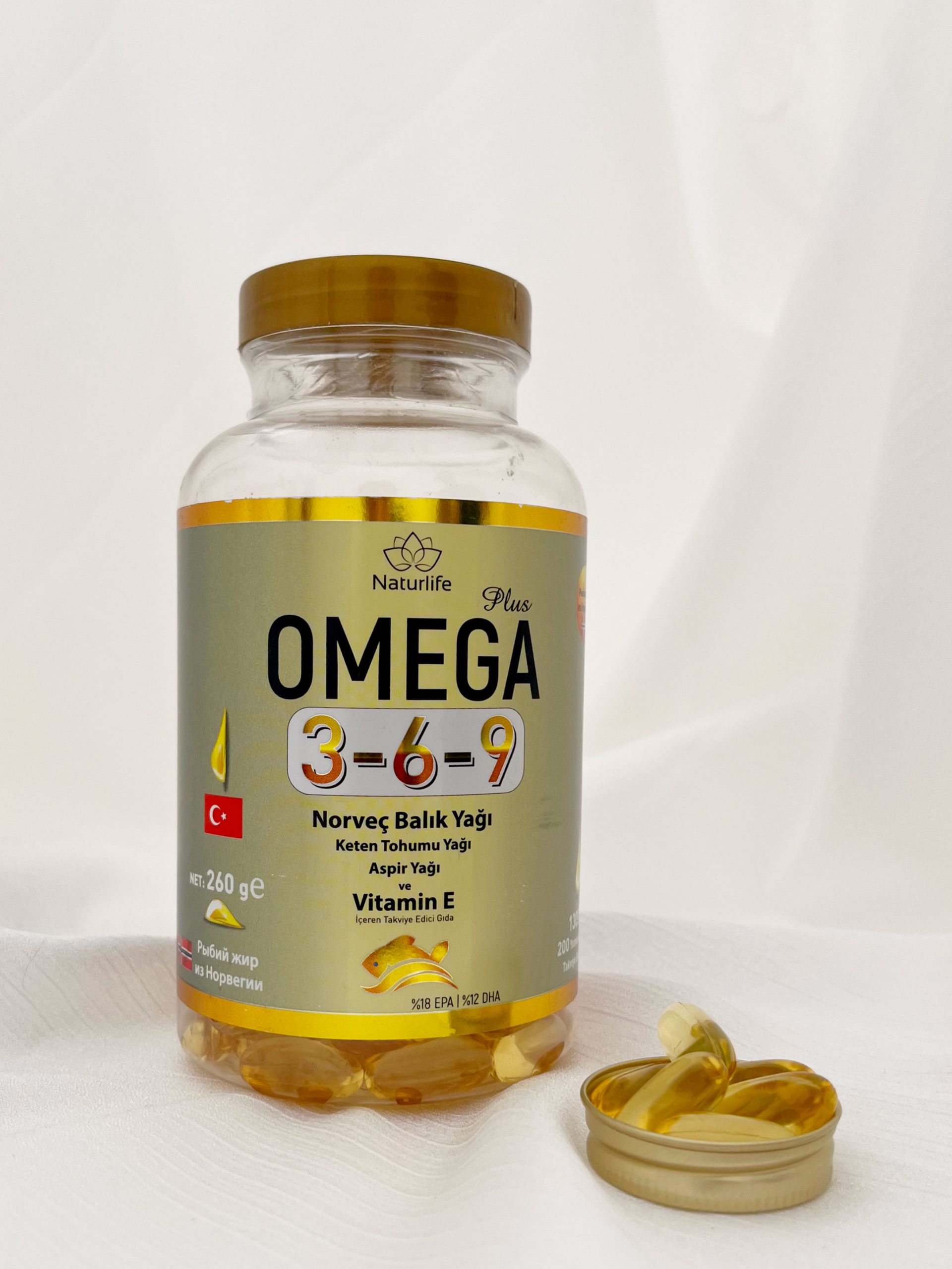 مکمل امگا 3-6-9 نچرولایف Omega 3-6-9 NaturLife