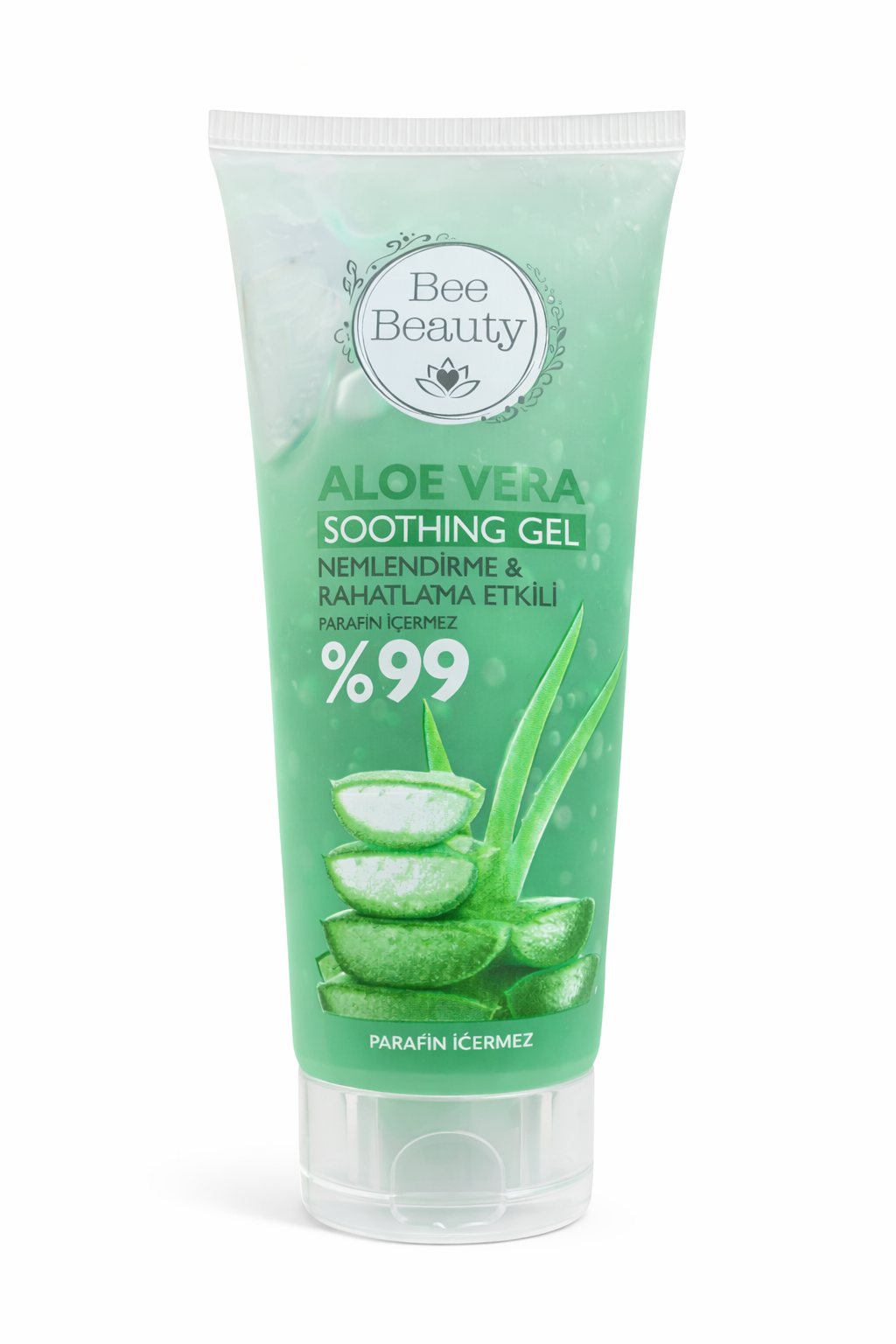 ژل تسکین‌دهنده و آبرسان آلوئه‌ورا بی بیوتی ۹۹٪ Bee Beauty Aloe Vera Soothing Gel %99