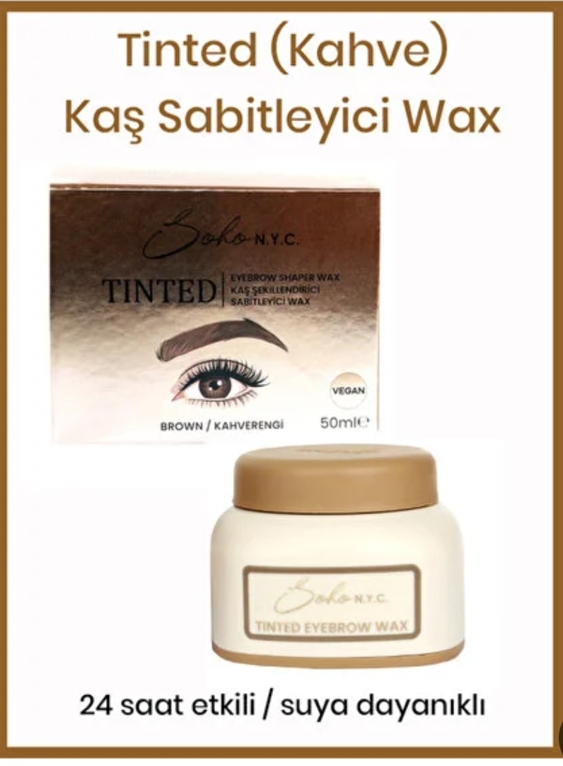 ژل و واکس ابرو رنگی Soho N.Y.C مدل Tinted Eyebrow Shaper Wax رنگ قهوه‌ای (Brown)