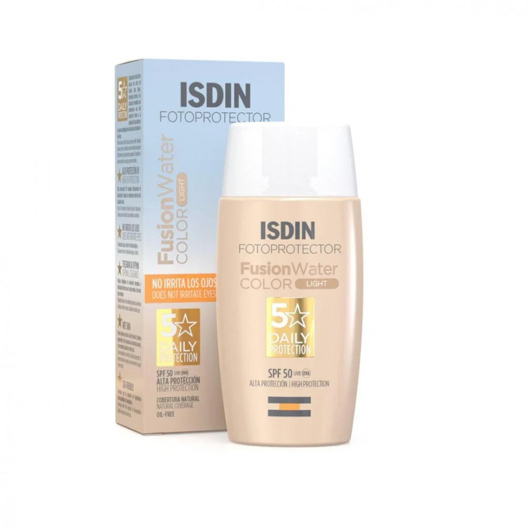 ضد آفتاب رنگی ایزدین Fusion Water Color Medium SPF50 حجم 50 میلی‌لیتر | پوشش طبیعی و محافظت کامل