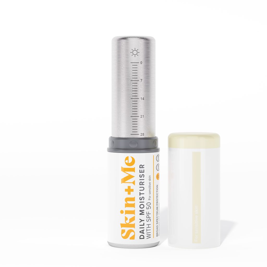 کرم مرطوب‌کننده و ضدآفتاب Skin+Me SPF 50 پوست نرمال تا خشک حجم 24 میلی‌لیتر