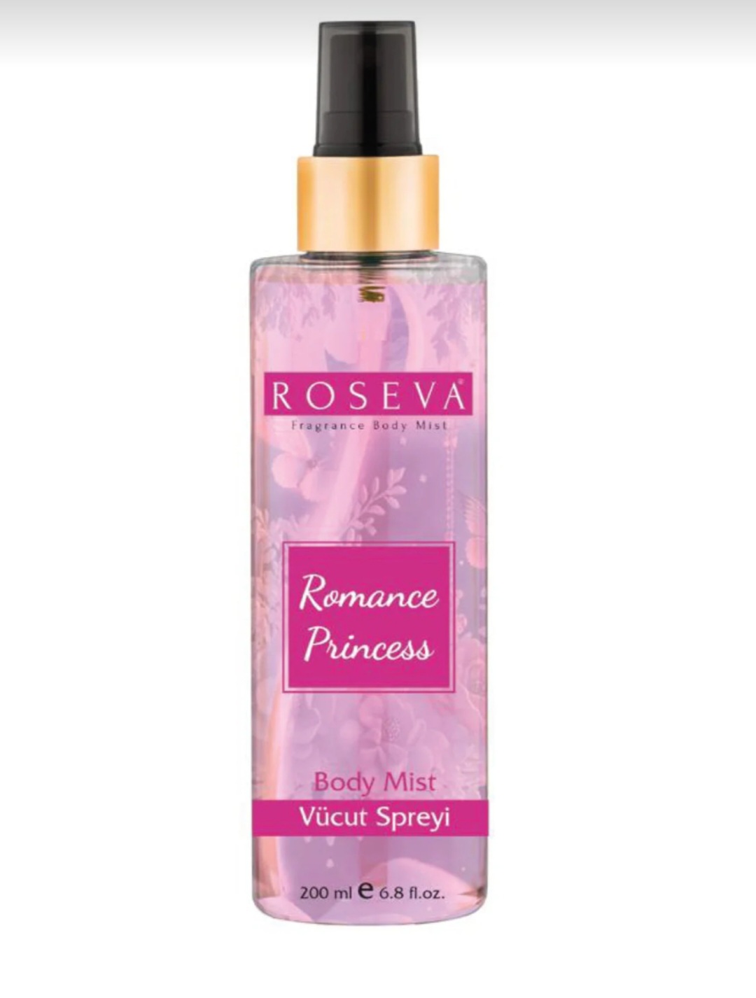 بادی اسپلش و اسپری بدن رزوا رومنس پرنسس Roseva Romance Princess حجم 200 میل