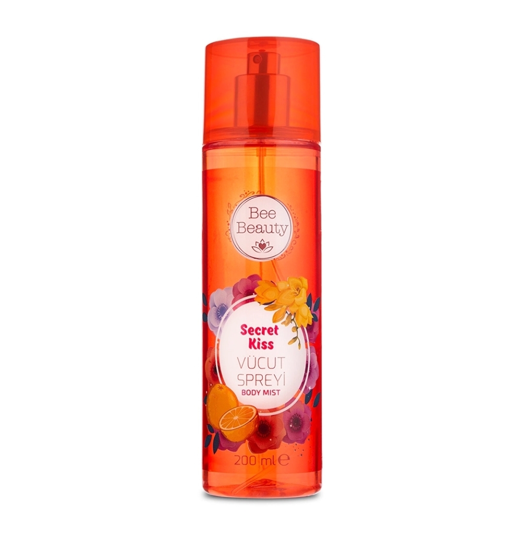 بادی اسپلش و اسپری بدن بی بیوتی Secret Kiss حجم 200 میل | Bee Beauty Secret Kiss Body Spray