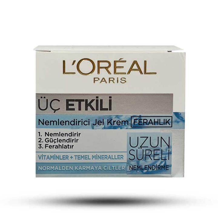 کرم ژل مرطوبکننده لورآل پاریس Ferahlık | آبرسان پوست نرمال تا مختلط – L’Oréal Paris