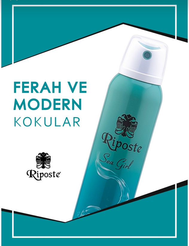 اسپری دئودورانت اورجینال ریپوست Sea Girl حجم 150 میل | Riposte Sea Girl Deodorant