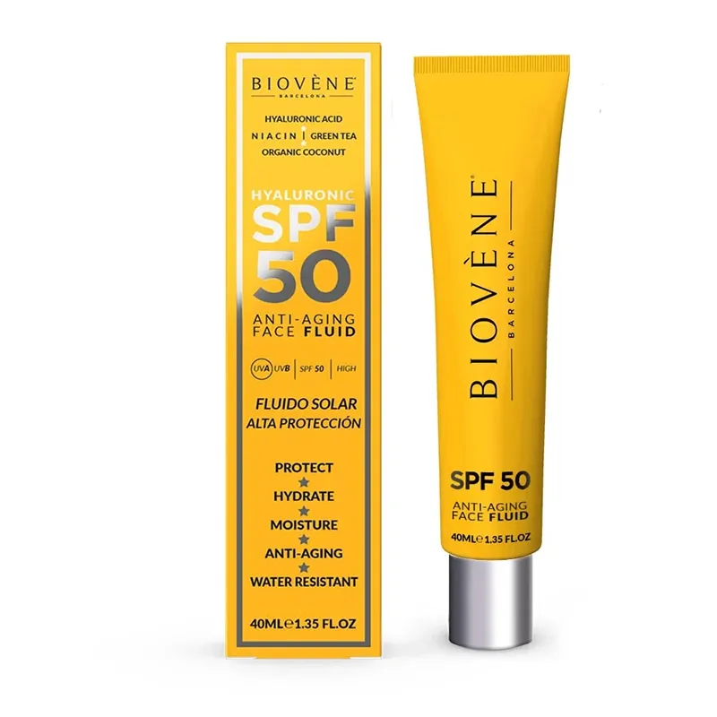 ضد آفتاب فلوئیدی بیوون SPF 50 ضد چروک و آبرسان ۴۰ میل